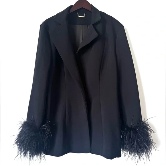 House of CB Esme Black Oversized Blazer - Size S - Picture 8 of 16